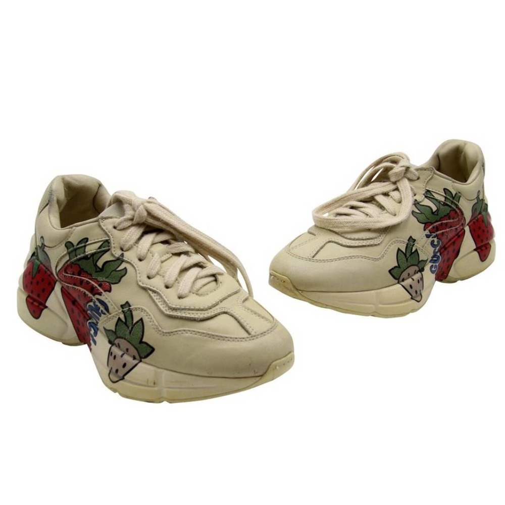 Gucci Rhyton Monogram Strawberry Fields Sneakers - Super Rare- - Picture 2 of 10